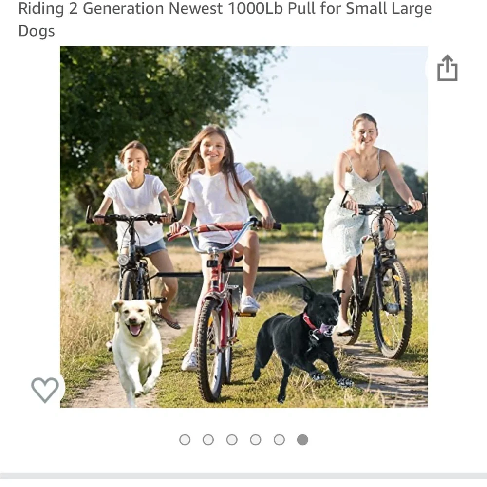 petbetf Dog Bike Leash,Hands Free Bike Leash,Attachment Bicycle Riding